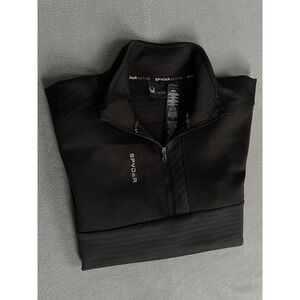 Spyder Active Black Quarter Zip Long Sleeve Athletic Pullover Men‎ Small